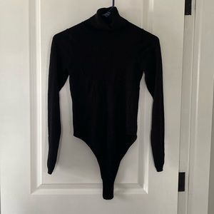 Bardot High Neck Thong Bodysuit